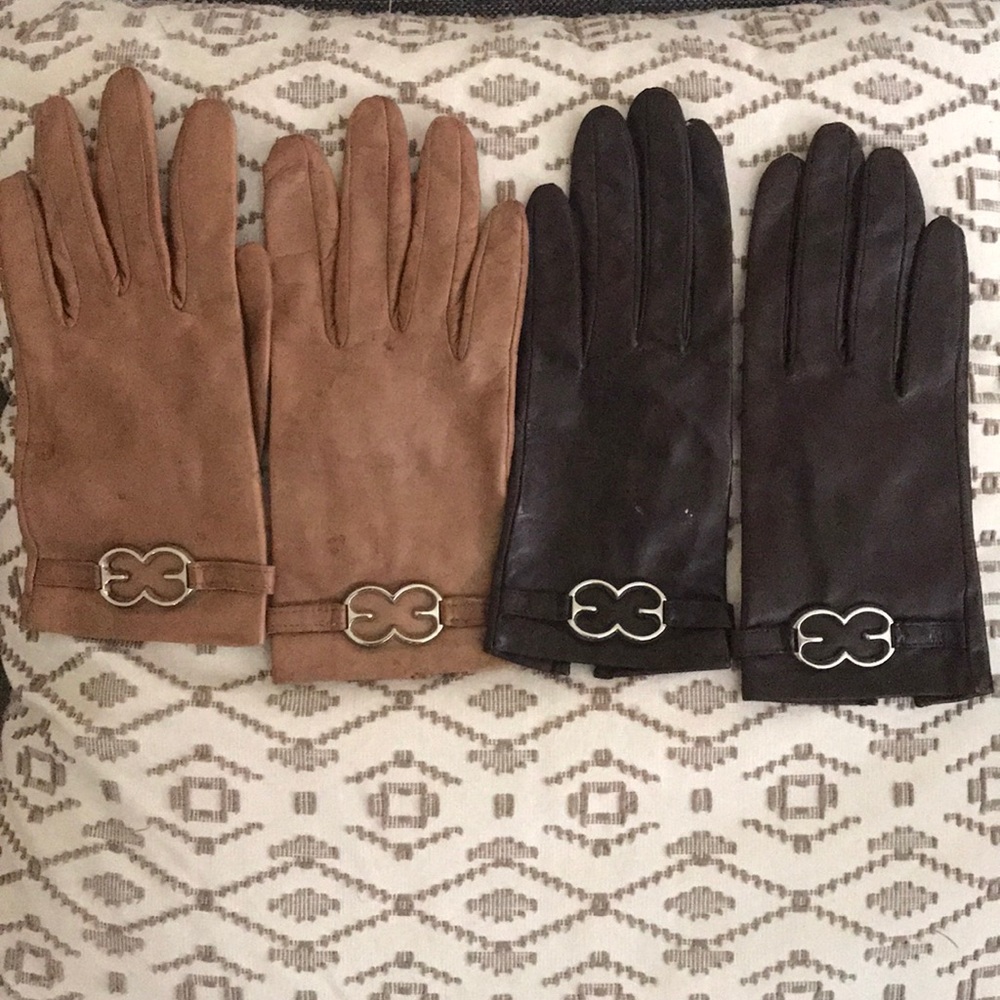 Escada leather gloves 🧤
